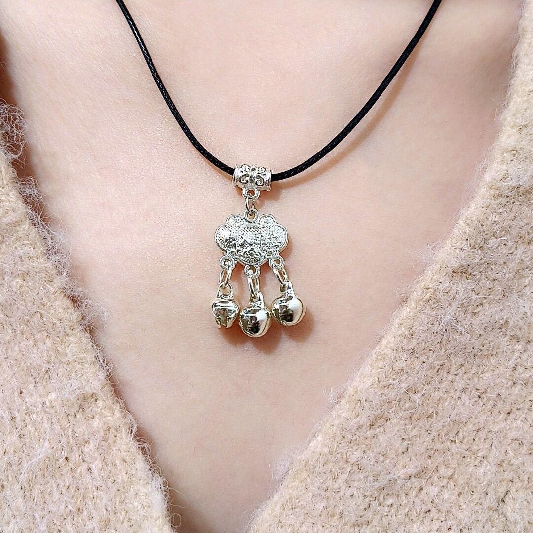 

Новое китайское ретро темпераментный безопасный замок ожерелье женское ins тренд простое и универсальное нишевое чувство дизайна для пары