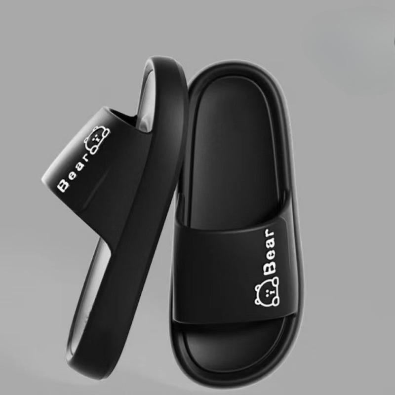 

Feslishoet 2025 Summer Cool Women Slippers Soft Sandals Women Beach Casual Shoes Light EVA Slides Brand Sandals Outdoor 40-41 чёрный