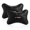 1/2Pcs Leather Car Interior Seat Headrest Neck Pillow Car Accessories For Toyota GR Camry Corolla Yaris Chr Auris Avensis T25