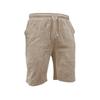 Men's Casual Linen Shorts Elastic Drawstring Waist Loose Fit Summer Beach Vacation Shorts with Pockets