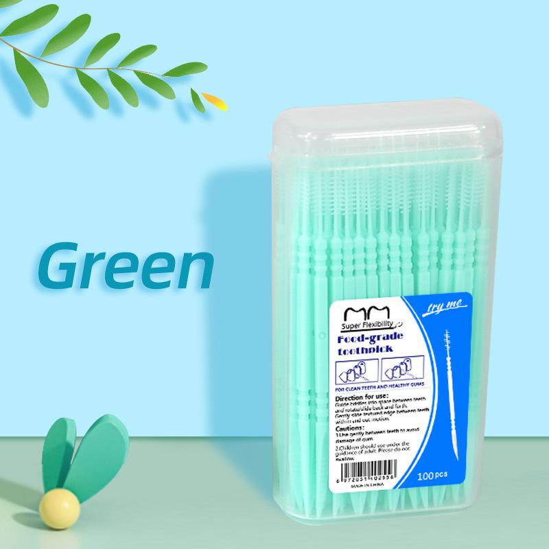 Fishbone-shaped 100-piece Boxed Double-ended Toothpicks