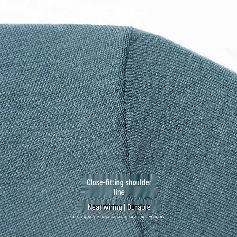 Hodo Men's 100% Merino Wool Thin Crew Neck Pullover