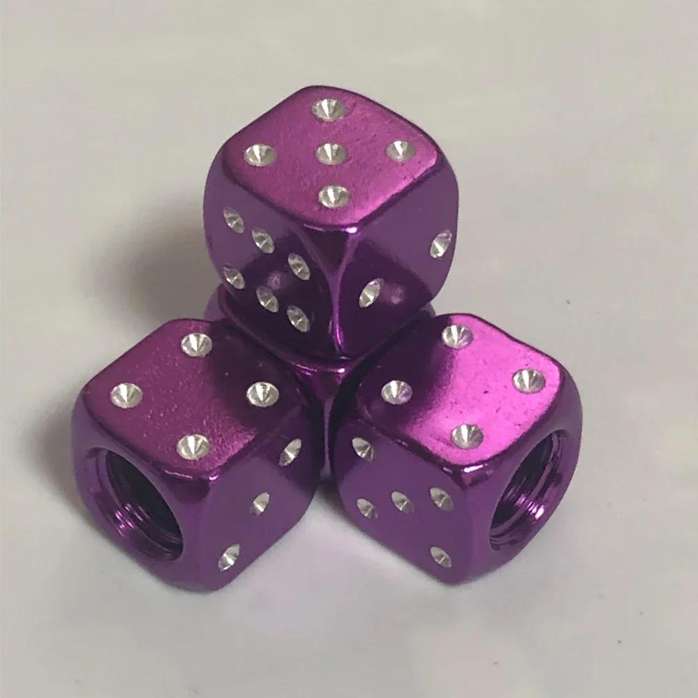 Dice Style Tire Valve Stem Caps Car Nipple Caps Stems Covers Tyre Air Valve Dustproof Wheel Cap For Cars Motorcycles Bicycle