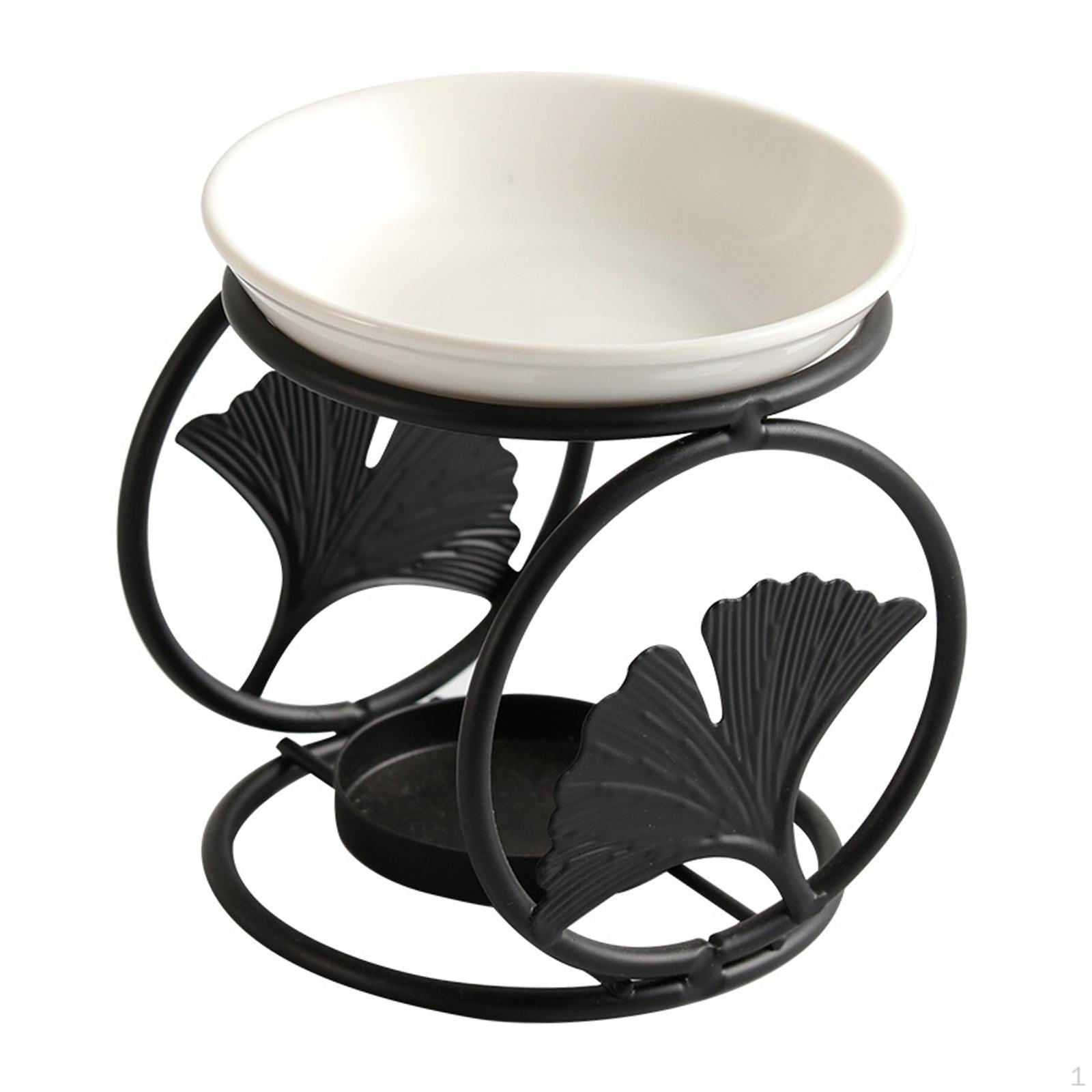 

Горелка для эфирного масла, подсвечник, украшение, керамический диффузор, ароматический аромат расплава воска Black