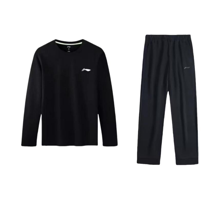 Li Ning Sports Fashion Collection Casual Sportswear Men's Black AKLUA73-4+ATLS033-1