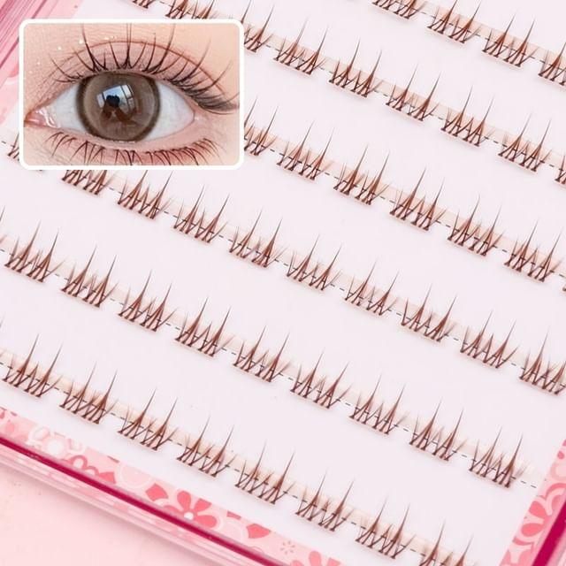 Bonnie Wisp - Натуральные пучки-ресницы без клея Brown - 1cm