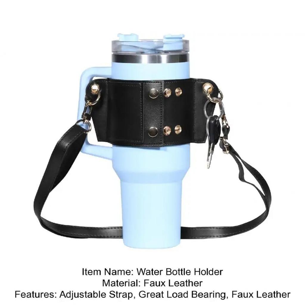 Water Bottle Holder Adjustable Carrier Strap 40oz Cup Accessories Credit Card Holderm