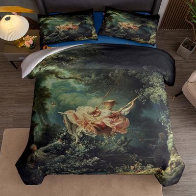 Rokoko Kunst Prinzessin Bettbezug Set King Queen Double Full Twin Einzelgröße Bettwäsche Set