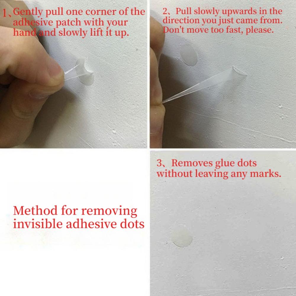 600PCS Non-marking Removable Glue Point Colloidal Balloon Paste Polka Dot Glue Ring Double-sided Tape Point