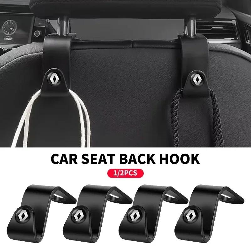 1/2pcs Multifunction Portable Car Seat Hook For Renault Megane 1 Scenic Logan Laguna Espace Symbol Clio 4 RS Dacia ZOE Koleos Y222