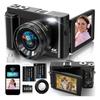 HD Mirrorless Digital Camera, High Pixel, Lightweight Portable Camera for Outdoor Shooting, Ideal for Students and Home Use