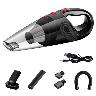 Rechargeable Cordless Vacuum Cleaner for Car and Home - High Power, Wet/Dry Cleaning, USB-Powered