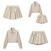 Streetwear Fashion Set With Zipper Jacket And Long Skirt For Women