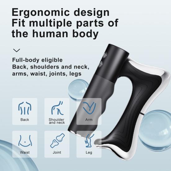 Electric Muscle Scraping Tool with Heating And Vibration Portable Gua Sha Massage Scraper for Whole Body Relaxation Pain Relief