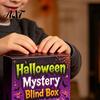 Halloween Desk Ornament Squeeze Toy Advent Calendar, 24 Day Ghost Pumpkin Fidget Cute Figurines Toys Set, Collectible Figures Gift Box for Kids,