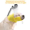 Dog Shower Cap with Transparent Visor Waterproof Pet Ear Protection Bath Hat Adjustable Head Cover for Kitten Puppy Small Medium Dogs Cats