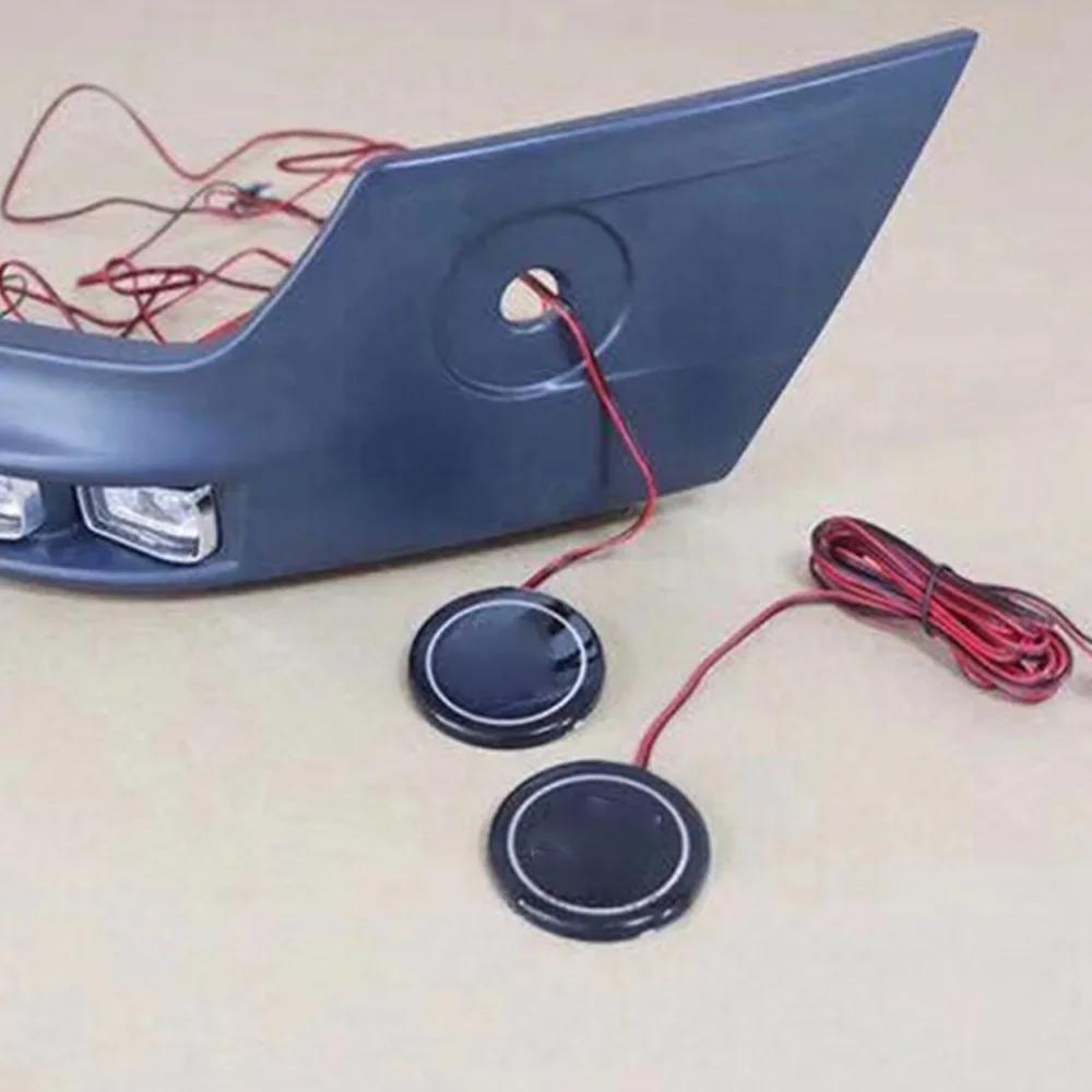 1pcs Blue LED Side Light Front Lip Light 51mm Trunk Badge For Brabus Mercedes Rocket G800 W464 G63 G65 W463 Brabus Rear Light