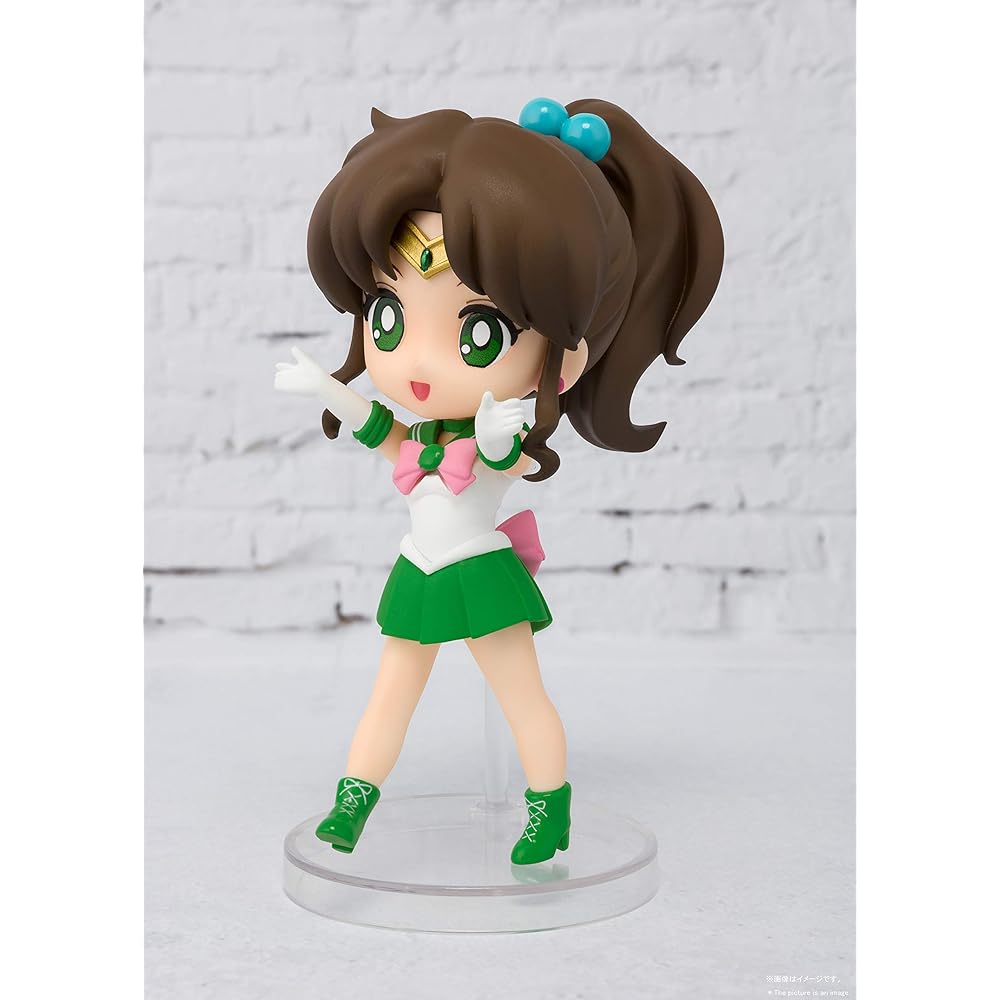 TAMASHII NATIONS Figuarts Mini Sailor Moon Sailor Jupiter 90mm PVC ABS Painted Action Figure