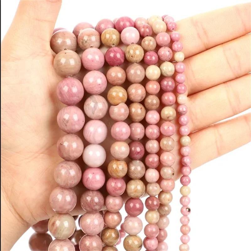 80PCS Natural Stone Beads Blue Tiger Eye Agate Turquoise Rose Quartz lapis Jade Opal Round Loose Beads for Jewelry Making DIY Bracelet 4MM