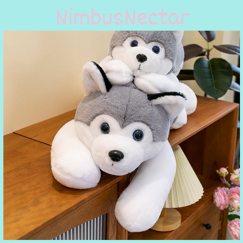 Scarf Plush Huskies Toy Cute Cartoon Girl Child Bedroom Decoration Scene Doll