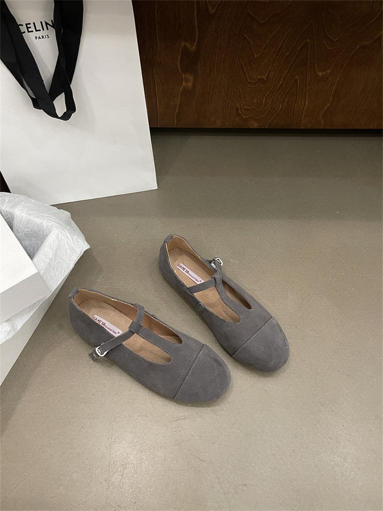 French T-button Mary Jane Shoes 2025 Autumn New Retro Matte Leather Shoes Small Leather Shoes Boken Shoes