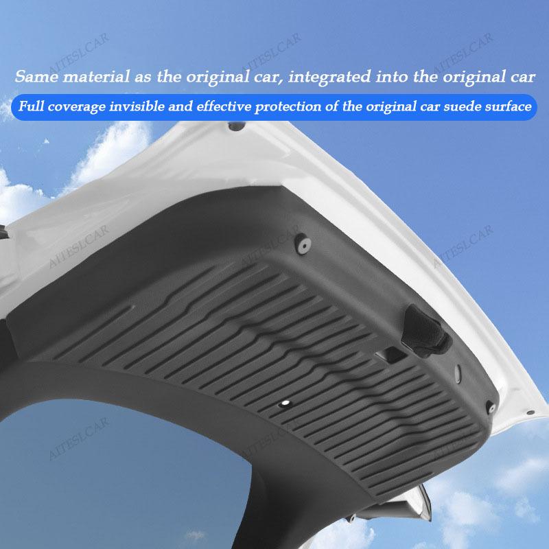 For Tesla Model YL 2025 2026 All-inclusive Rear Trunk Door Anti-dirt Mat TPE Trunk Tailgate Protection Pad Car Accessories