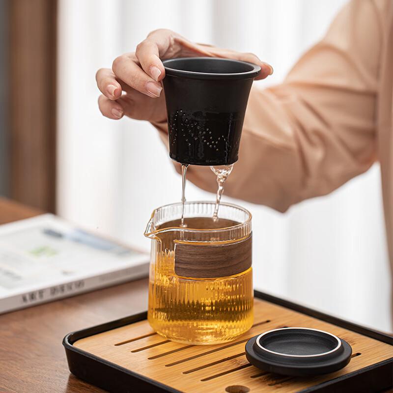 Portable Glass Travel Tea Set