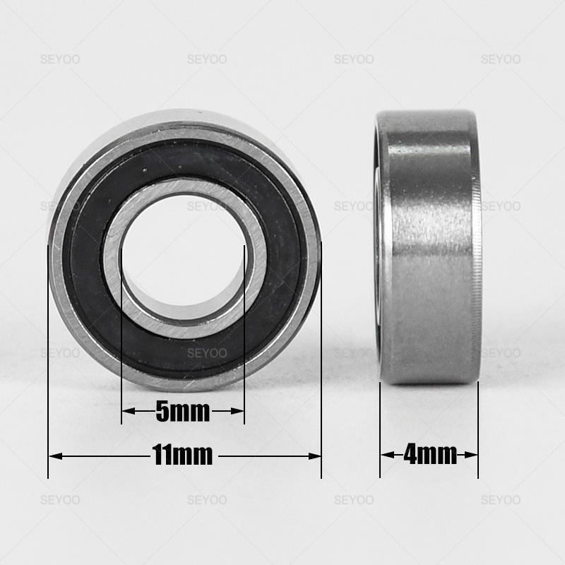 10Pcs Ball Bearings Rubber Sealed MR115 2RS 5*11*4mm MR115ZZ RC Car Miniature Bearing DIY Accessories