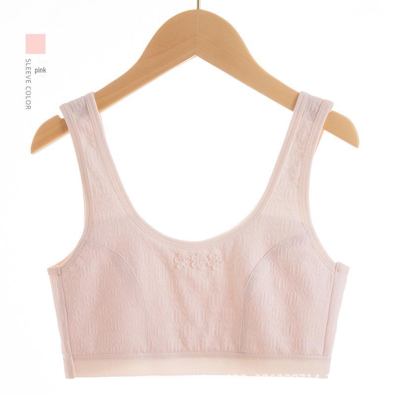 Junior Girls' Breathable Cotton Bra - No Show Design