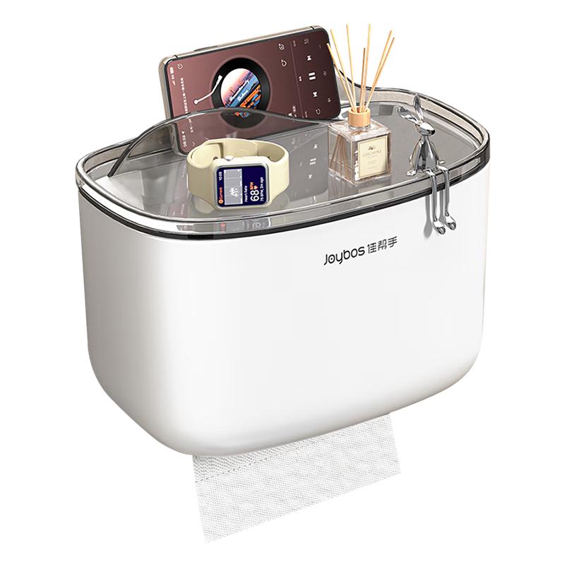 

Настенный держатель для туалетной бумаги без сверления с полкой для хранения