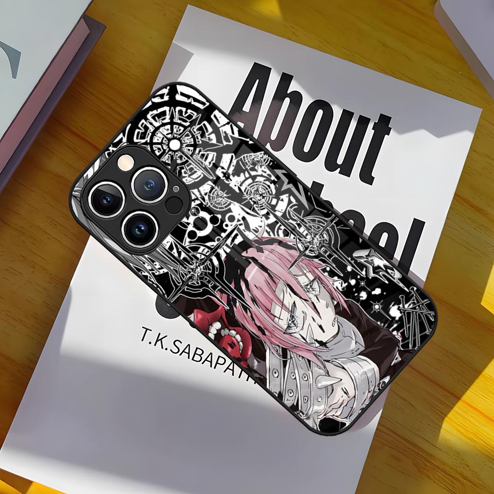 S-Soul Eater Phone Case Glass Cover For IPhone 17 15 Pro Max 14 Pro 16 12 11 13 Mini X XR XS 8 7 Plus SE