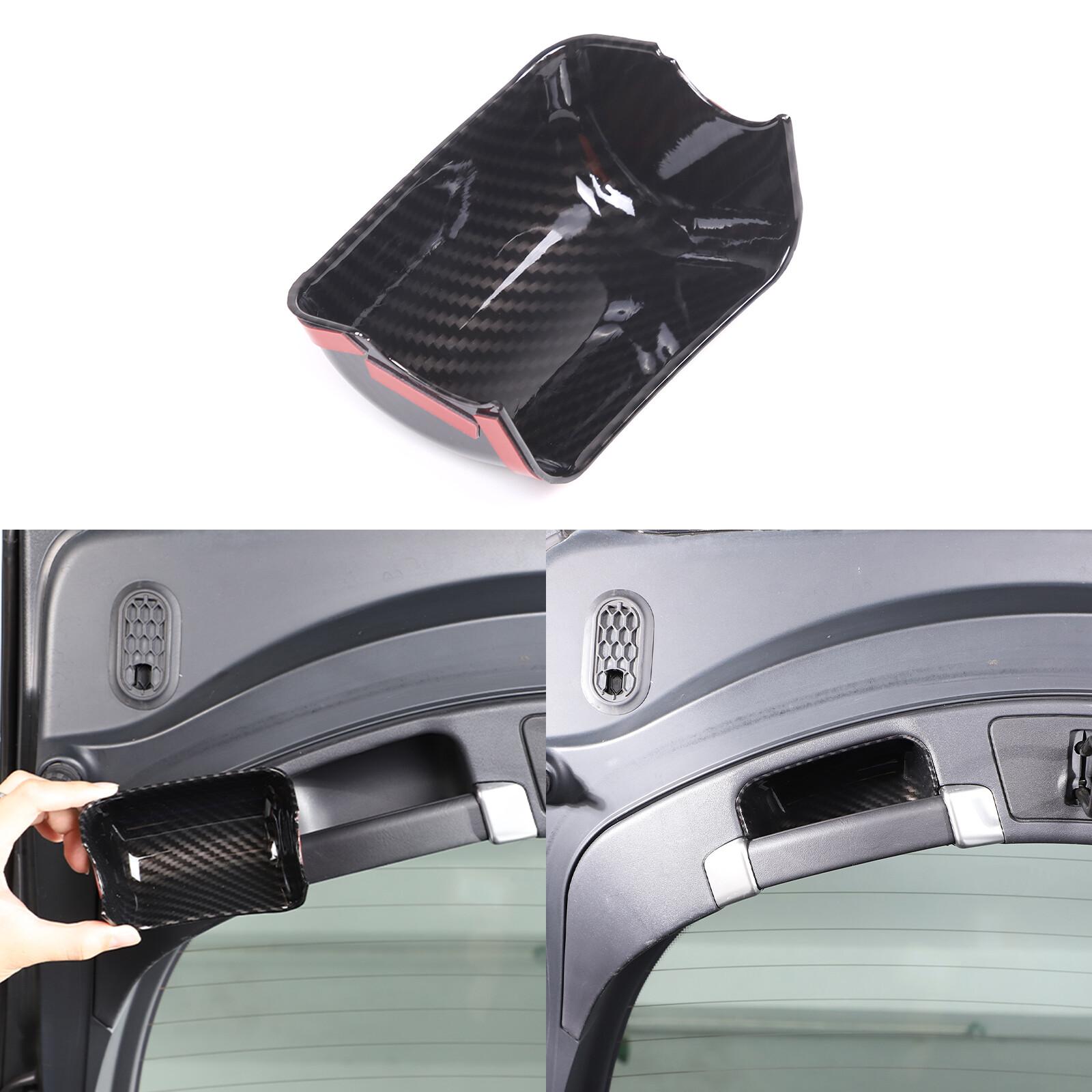ABS Carbon fiber Tailgate Inner Handle Door Bowl Trim For Jaguar F-TYPE 2013-24
