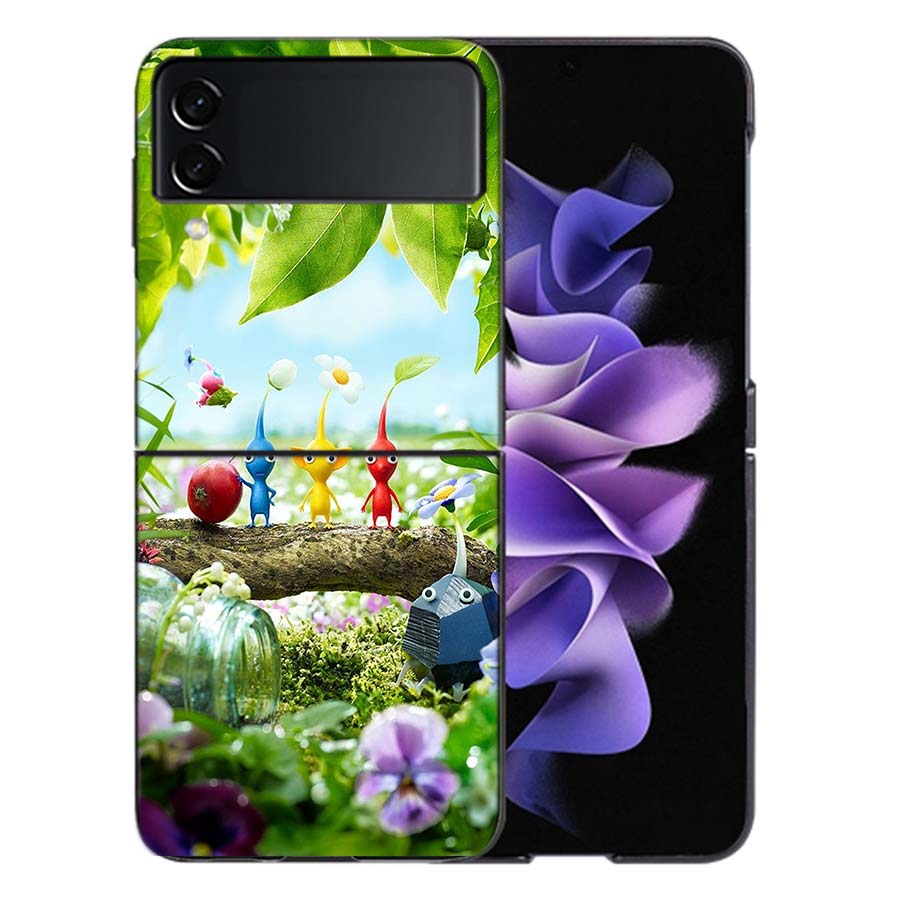 Game Pikmin 4 Coque For Samsung Z Flip7 6 Galaxy Case Shockproof Z Flip5 Z Flip3 4 5G Hard Cover Phone TPU PC Hard Funda