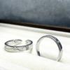 S925 Sterling Silver Star & Moon Couple Rings, Stylish Unisex Design, Perfect for Qixi Festival or Valentine's Day Gift