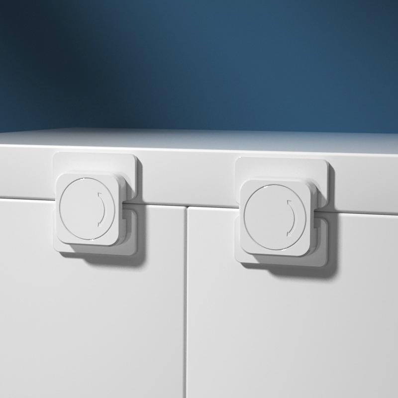 1/4pcs Baby Cabinet Locks Drawer Lock Child Anti Opening Refrigerator Oven Lock Kids Anti Pinch Safety Security Protection Lock
