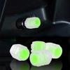 Set of 8 Tire Air Valve Caps, Luminous, Fluorescent, High
