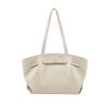 New LA FESTIN Top Grain Cow Leather Handbag, Shoulder Bag, Underarm Tote Large Women's Cardamom Brown/Coconut/Raven Black 622381