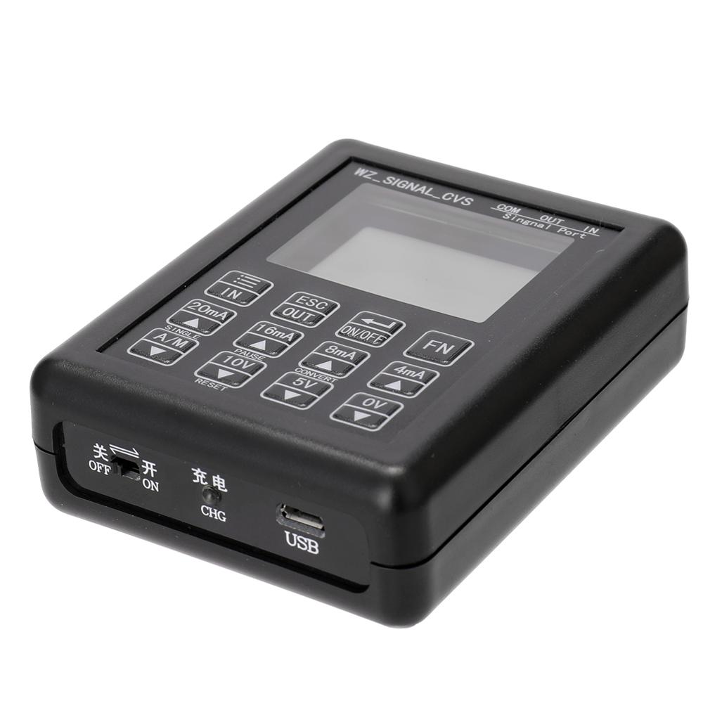 Hochpräziser einstellbarer Strom-Spannungs-Analogsimulator 0-10V 4-20mA Signalgeneratorquellen