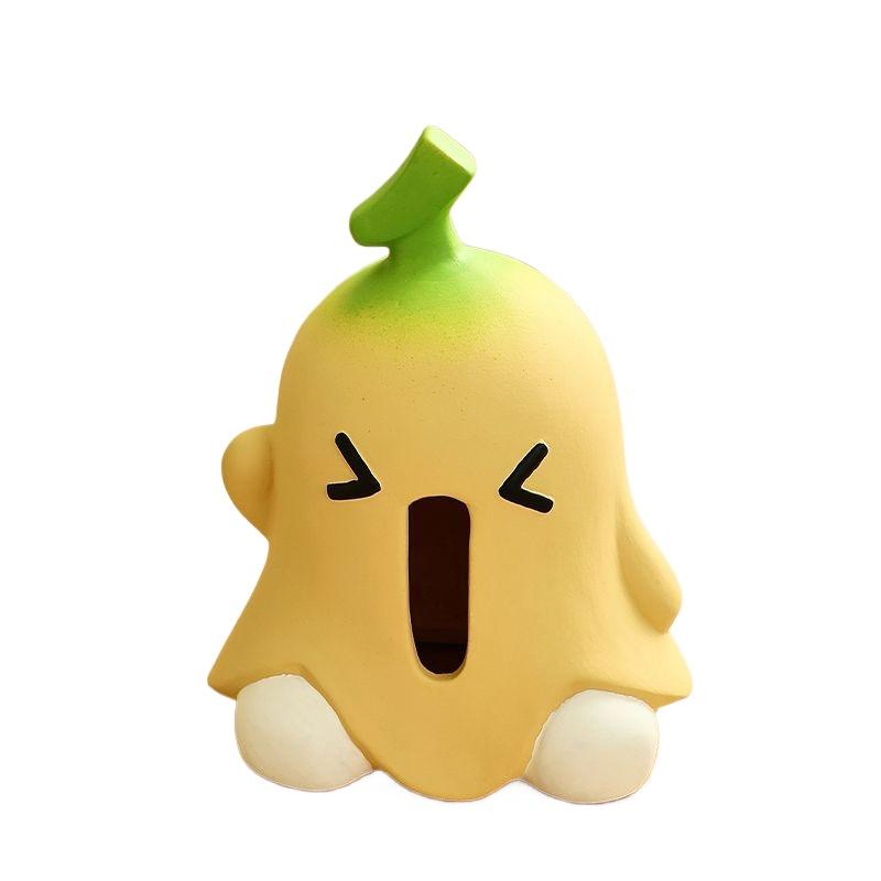 No Banana Green Tissue Box Creative Banana Tissue Box Household Living Room Desktop Art Decoration Ceramic Paper Storage Tools