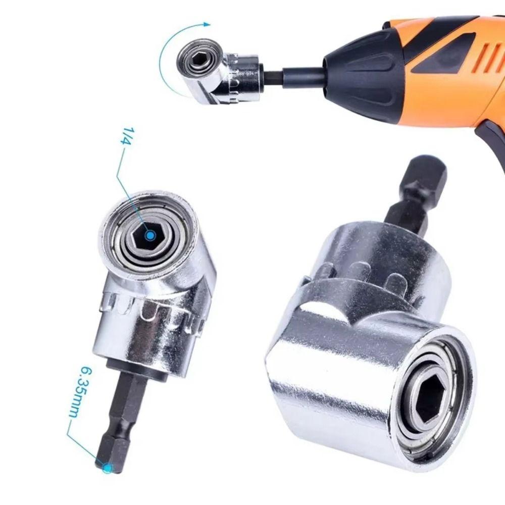105/90 Degree Drill Adapter Attachment Magnetic Socket Right Angle Head  Bend Device  Screwdriver
