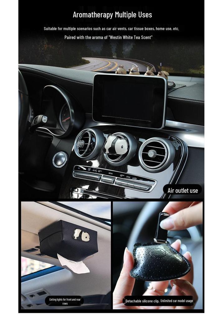 Magnetic Car Tissue Box Mount for In-Car Ceiling - Compatible with AITO, NIO, ZEEKR