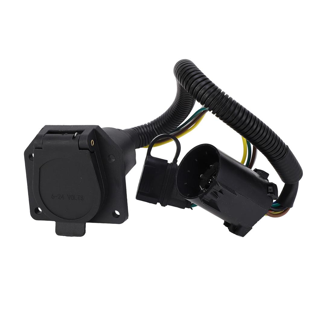 Trailer Wiring Adapter Connector Kit 4 Pin Flat to 7 Pin Waterproof Double Outputs Universal  For Commercial Vehicles