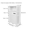 Bathroom Floor Storage Cabinet with Double Door Toilet Paper Storage Container Bathroom Organizer Furniture Bathroom Furniture