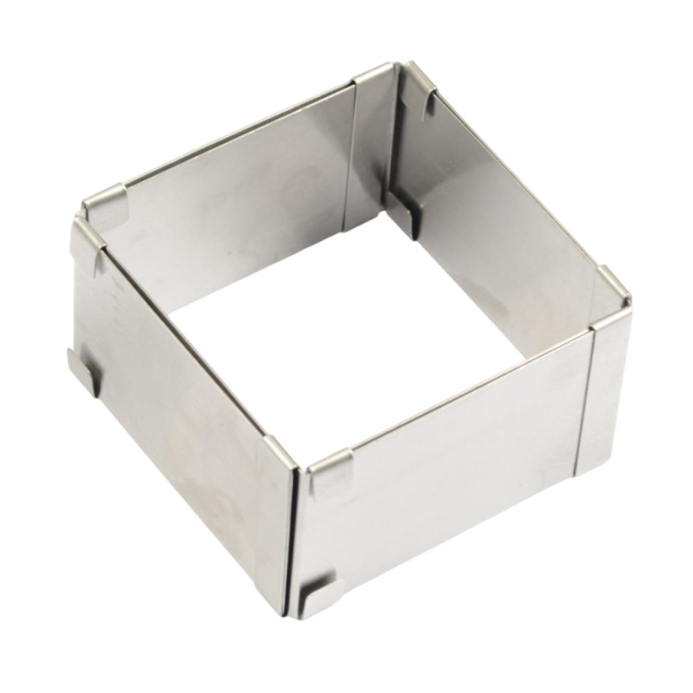 DIY Adjustable Cake Mold Rust-proof Dessert Baking Mould Mousse Cake Ring  Cake Shop серебряный
