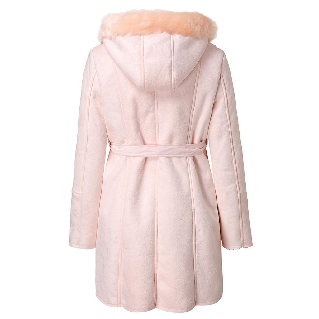 Woman Long Wool Coat Elegant Blend Coats Slim Female  Coat Outerwear Jacket