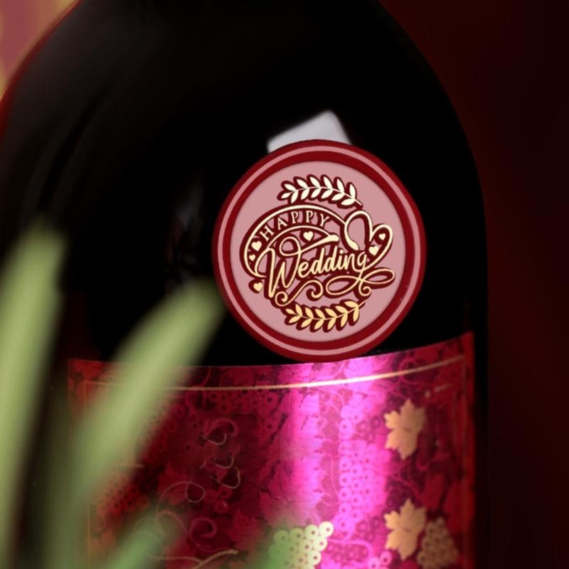 Wytłaczana pieczęć pieczęci woskowej główka mosiężna pieczęć pieczęci woskowej główka pieczęci woskowej wymienna do pieczętowania kopert kartki z życzeniami