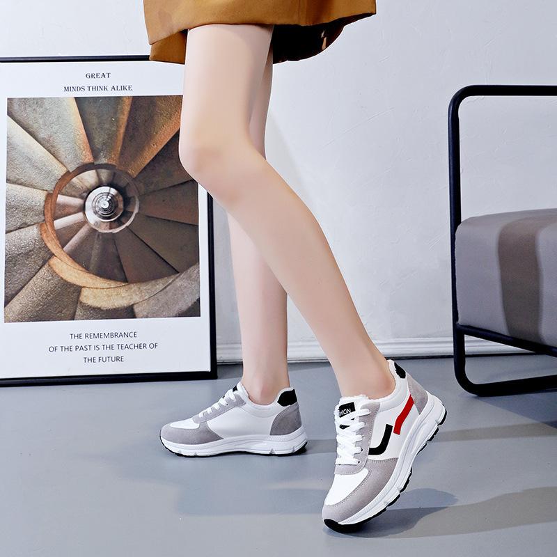 16 Versatile 2025 Student Little White Shoes Spring New 0 Fleece Fashion Sneakers Running Shoes Women's Tide