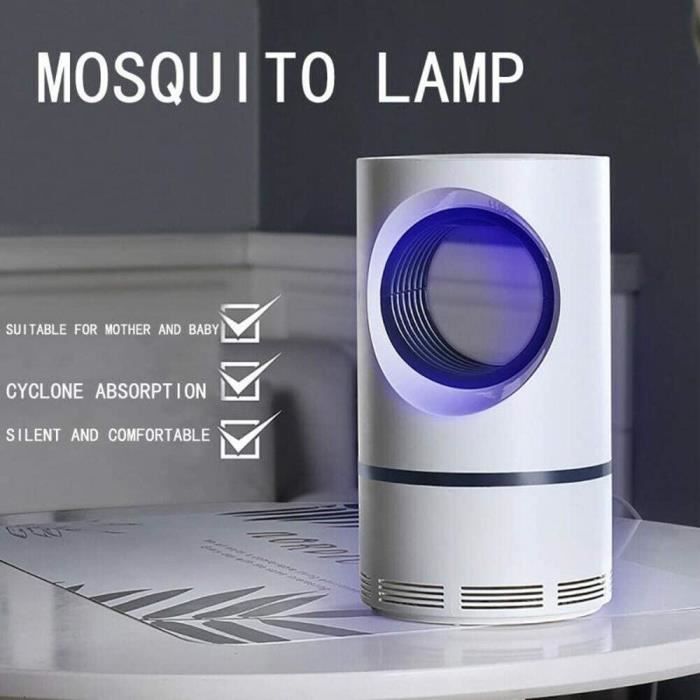 Tueur de moustique lampe eacute;lectrique Vortex physique anti-moustique Insecticide USB Powered LED UV Aucun rayonnement Zapper