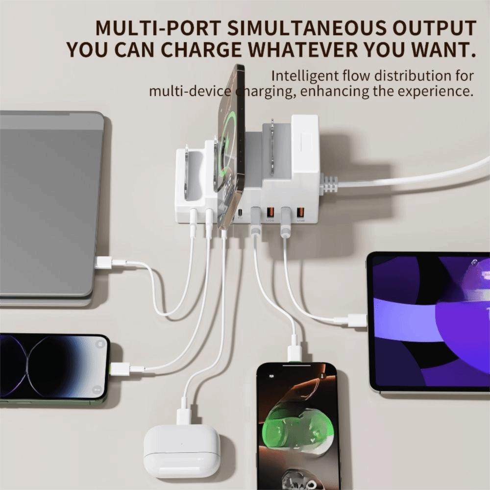 4Type C Ports Desktop Charging Power Strip 4USB Ports USB Type C Charger Laptop Charging