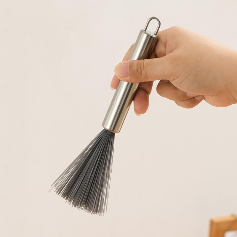 Multi‑Functional Cleaning Brush With Steel Handle Household Cleaning Brush For Home Kitchen Bathroom